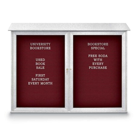 United Visual Products Indoor Enclosed Combo Board, 48"x36", White Frame/Green & Black UVCB4836W-GREEN-BLACK